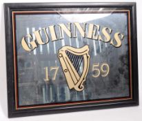 GUINNESS - LATE 20TH CENTURY PUB ADVERTISING MIRROR SIGN