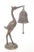 VINTAGE TABLE BELL IN THE FORM OF A HERON BIRD