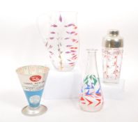 COLLECTION OF MID CENTURY DRINKS SERVING WARE