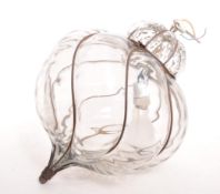 MID 20TH CENTURY HAND BLOWN GLASS CEILING LIGHT SHADE