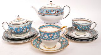 WEDGWOOD - FLORENTINE - EARLY 20TH CENTURY PORCELAIN PART TEA SET