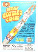 LOCAL INTEREST - ORIGINAL 1977 BRISTOL GERRY COTTLE'S CIRCUS POSTER