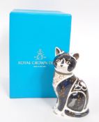 ROYAL CROWN DERBY - LIMITED EDITION WAR CAT PAPERWEIGHT