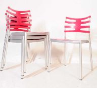 FRITZ HANSEN - KASPER SALTO - FOUR DANISH STACKING CHAIRS