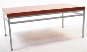 DANISH MODERN DESIGN - TEAK & METAL COFFEE OCCASIONAL TABLE