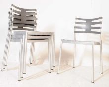 FOUR FRITZ HANSEN KASPER SALTO DANISH STACKING CHAIRS