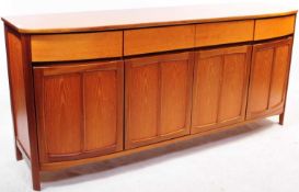 NATHAN FURNITURE - MID CENTURY TEAK BOW FRONT SIDEBOARD