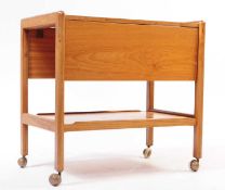 BRITISH MODERN DESIGN - MID CENTURY TEAK TEA TROLLEY