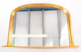 LARGE 20TH CENTURY REPRODUCTION OVERMANTEL MIRROR