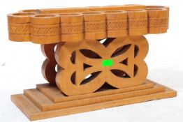 CARVED WOODEN MANCALA BOARD