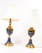 PAIR OF CLASSICAL STYLE LAMPS WITH SHADES