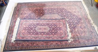 ROYAL KESHAN - TWO 20TH CENTURY HAMADAN STYLE RUGS