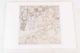 CONTEMPORARY SKETCH IN ACRYLIC FRAME