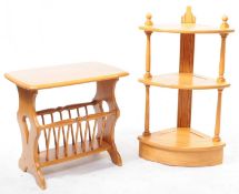 ERCOL - LATE 20TH CENTURY OCCASIONAL TABLE & WHATNOT