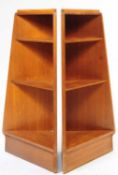 G PLAN - BRANDON RANGE - MID CENTURY OAK CORNER SHELVES