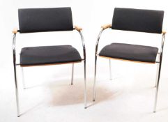 SEDUS - PAIR OF LATE 20TH CENTURY RECEPTION CHAIRS