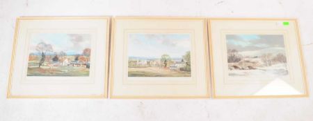AFTER MICHAEL D BARNFATHER - THREE SIGNED PRINTS