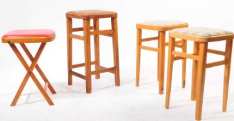 BRITISH MODERN DESIGN - MID CENTURY FOUR KITCHEN / BREAKFAST STOOLS
