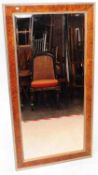 20TH CENTURY VINTAGE PEACH GLASS MIRROR