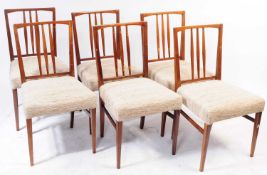GORDON RUSSELL - MID CENTURY SIX BURFORD MODEL DINING CHAIRS