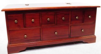 CONTEMPORARY MAHOGANY MERCHANTS STYLE CHEST