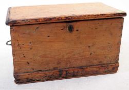 LATE 19TH CENTURY PINE COFFER