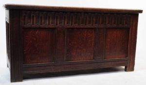 17TH CENTURY OAK COFFER CHEST / BLANKET BOX