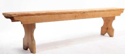 EARLY 20TH CENTURY RUSTIC PINE BENCH