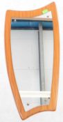 BRITISH MODERN DESIGN - MID CENTURY TEAK MIRROR
