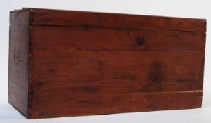 19TH CENTURY VICTORIAN PINE BLANKET BOX