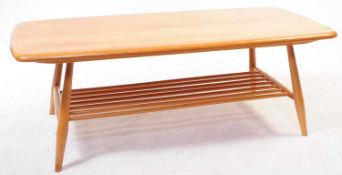 ERCOL - LATE 20TH CENTURY BEECH WOOD OCCASIONAL TABLE
