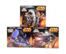 STAR WARS - REVENGE OF THE SITH - THREE BOXED ACTION FIGURE PLAYSETS
