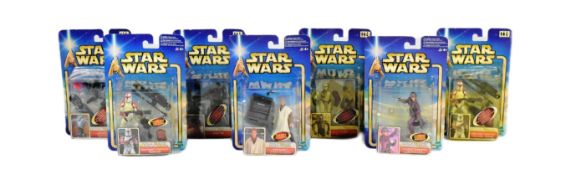 STAR WARS - ATTACK OF THE CLONES - MOC CARDED ACTION FIGURES