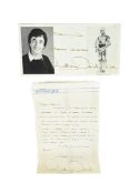 STAR WARS - ANTHONY DANIELS ORIGINAL LETTER & PHOTOGRAPH