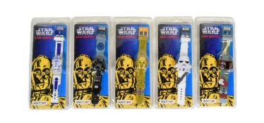STAR WARS - COLLECTION OF WATCHIT LCD WATCHES