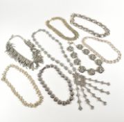 COLLECTION OF VINTAGE & LATER NECKLACES