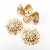 1980S VINTAGE ASKEW LONDON BROOCH AND EARRINGS