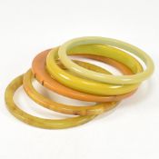 COLLECTION VINTAGE BAKELITE BANGLES