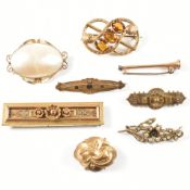 COLLECTION OF 19TH CENTURY BROOCH PINS