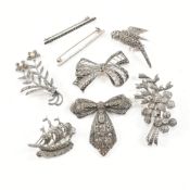 COLLECTION OF ART DECO & VINTAGE BROOCH PINS