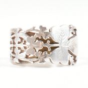 EDWARDIAN HALLMARKED SILVER CLOVER RING