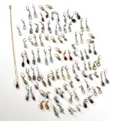 LARGE COLLECTION OF CONTEMPORARY ANTIQUE STYLE EARRINGS