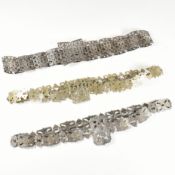 COLLECTION OF EDWARDIAN EPNS NURSE'S BELTS