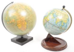 PHILIPS - 1960S CHALLENGE GLOBE & SMALLER CHAD VALLEY GLOBE