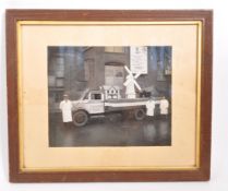 ORIGINAL BLACK & WHITE PHOTO OF COMMERCIAL DELIVERY VEHICLE
