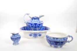 HENRY ALCOCK & CO - COLLECTION OF VICTORIAN LARGE PORCELAIN