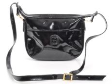 RUSSELL & BROMLEY - BLACK PATENT LEATHER HANDBAG