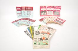 LARGE COLLECTION OF WEST HAM & FULHAM PROGRAMMES