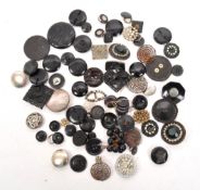 COLLECTION OF 20TH CENTURY VINTAGE MONOCHROME BUTTONS