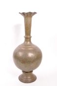 LARGE 20TH CENTURY BRASS BENARES VASE